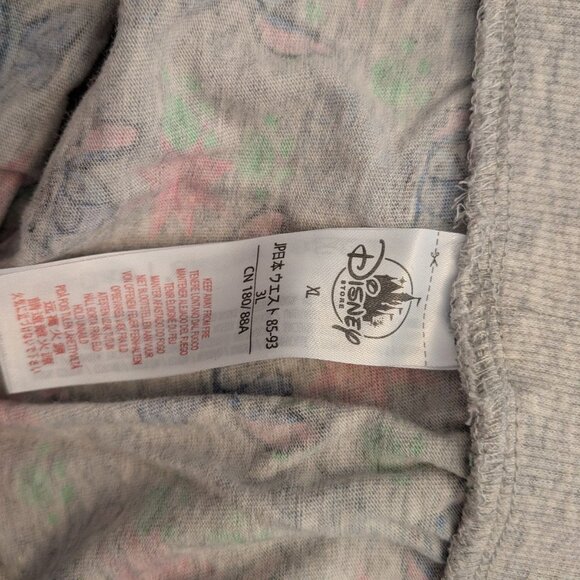 Disney Women Gray Overprint Pajama Joggers Size XL - Picture 4 of 4